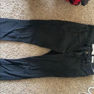 Black Hollister low rise jean leggings. Never worn